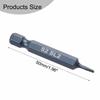 1/4\'\' Hex Screwdriver Bit 1pc 2.0-6.0mm 50mm Blue