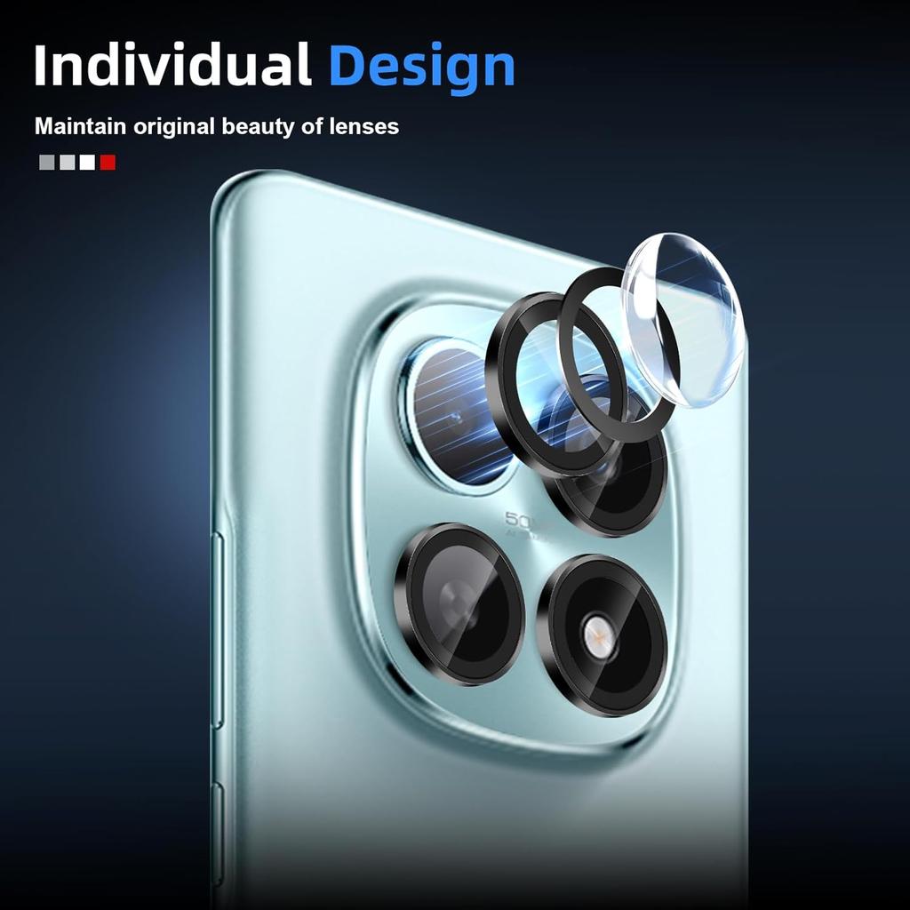 9H Tempered Glass Rear Camera Protector for Xiaomi Redmi Note 15 4G/5G Note 15 Pro 4G 5G 15 Pro+ 5G Lens POCO M8 Pro Camera Lens - Black