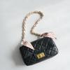 New Fashion Brand Woman Handbag Accessory Chains Detachable Floral Print Gold Silver Metal Silk Shoulder Strap Women DIY Chain Bag Handles