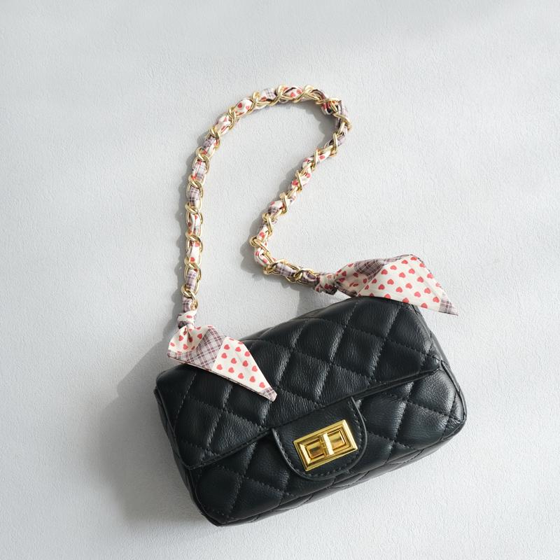 New Fashion Brand Woman Handbag Accessory Chains Detachable Floral Print Gold Silver Metal Silk Shoulder Strap Women DIY Chain Bag Handles
