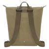 Longchamp Le Pliage Texturiertes Logo Verstellbarer Breiter Schultergurt Rucksack Damenrucksack Artischocken-Grün 10284919M04
