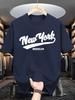 New York Brooklyn Cursive Script Graphic Tee for Unisex Breathable 100 Cotton Perfect Summer Streetwear Trendy Urban City Style