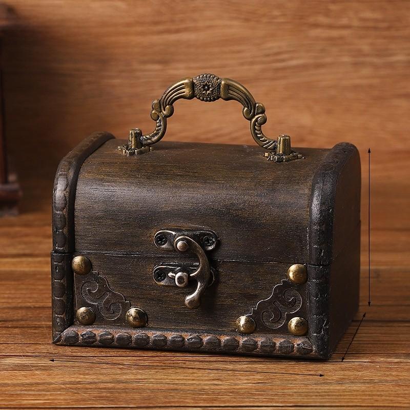 

Деревянный классический ящик для хранения с крышкой для организации рабочего стола и дома, декорация StyleG