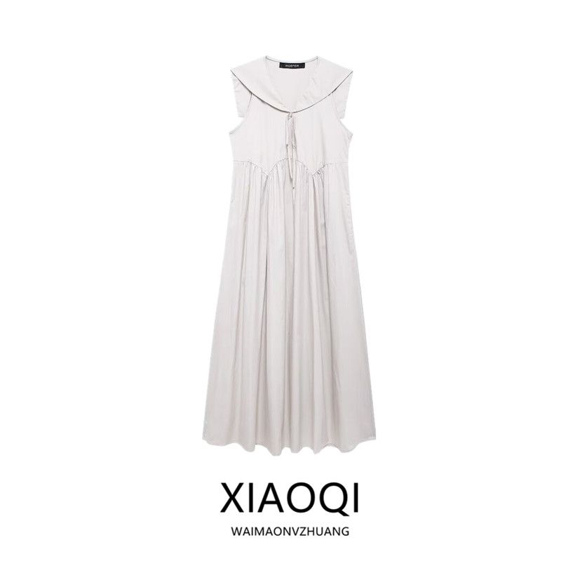 Fashion Wind 2024 New Fall Women's Clothing Easiest for Match Bowknot Decoration Midi Skirt Mid Length Long Length Dress 4764808