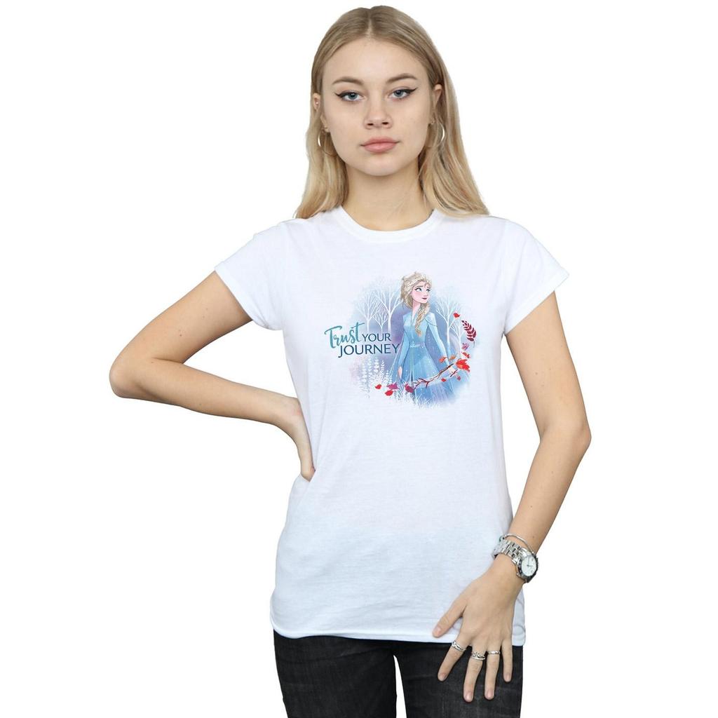 Disney Damen Frozen 2 Vertraue deiner Reise Baumwoll-T-Shirt