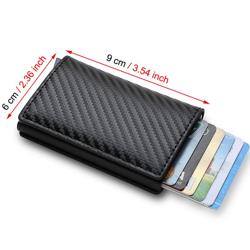 Carbon Fiber Bank Credit Card Holder Men Wallets Smart Minimalist Wallet Men Women Slim Cardholder Creditcard Case Choice