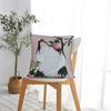Pillow Cover Chinese Style Crane Kawaii Pillow Case For Sofa Home Decor Pillowcases