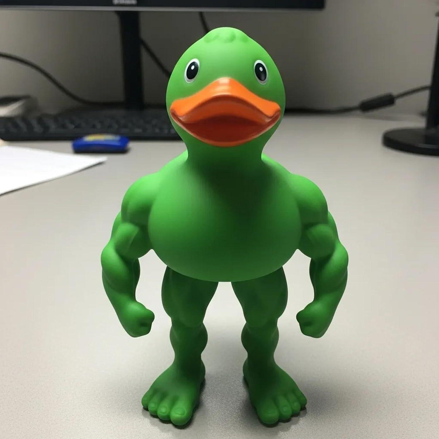 

Настольный розыгрыш: Мускулистая утка, украшение зелёный