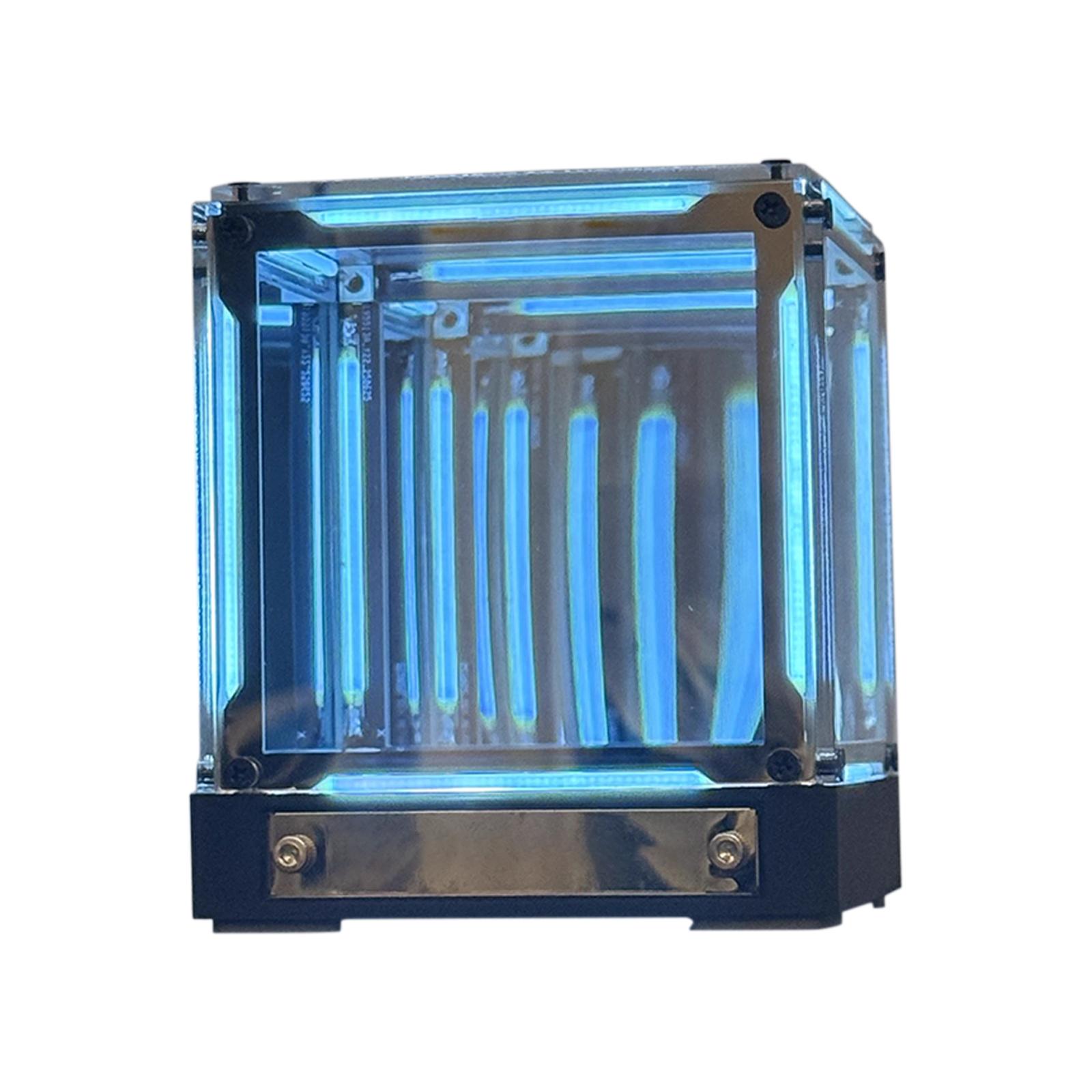 

4D Зеркальная лампа Настольное украшение, Настольные украшения One Size синий