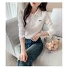 POLO shirt, spring and autumn 2026 new model, base shirt with bow embroidery, women's slim-fit t-shirt
