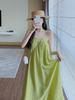 Gentle Wind Summer Skirt Loose Medium and Long Suspender Dress New Temperament Thin Sleeveless Long Dress Women