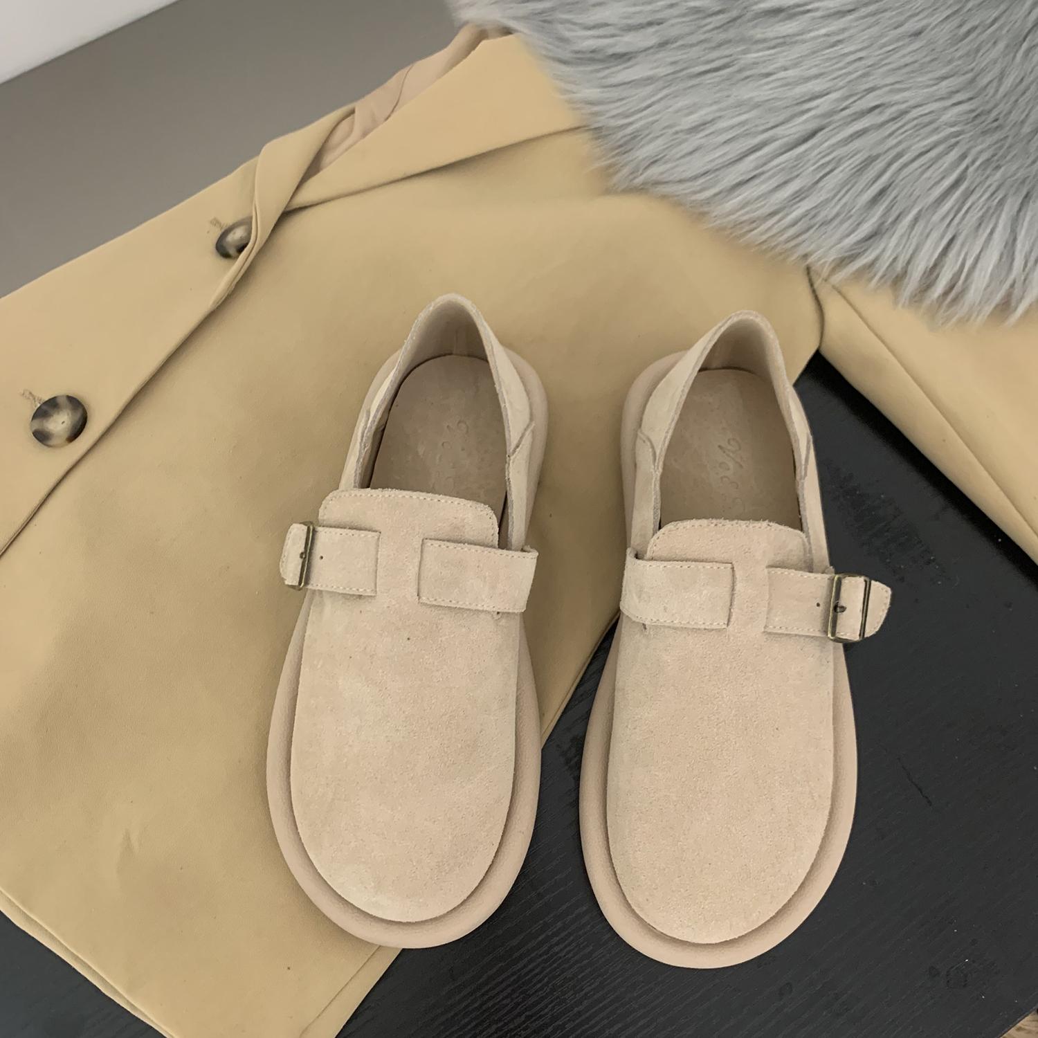 

Модная обувь Женская обувь на плоской подошве с круглым носком Повседневная женская обувь Кроссовки слипоны Мокасины с мехом Платье Зимняя ретро обувь слипоны Новые на шнуровке Резиновая флоковая обувь Leisu 38 абрикосовый