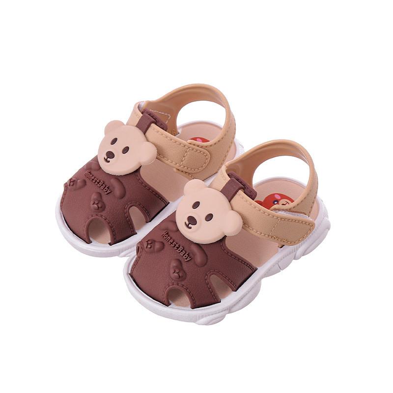 Summer Bear Kids Slides With Soft Nonslip Sole For Toddler Casual Wear