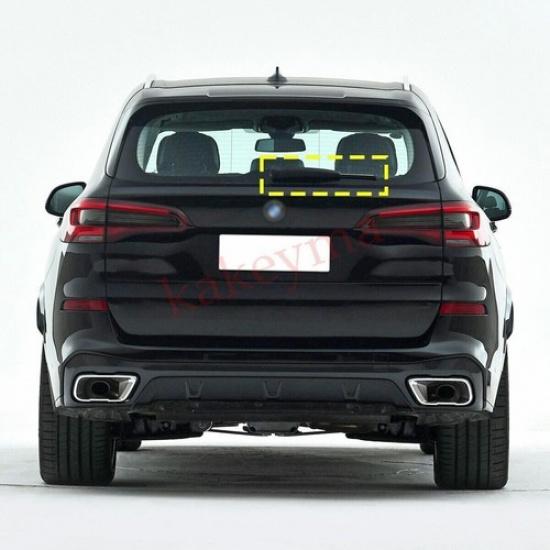 Carbon Fiber Rear Windshield Wiper Cover Protector Trim For BMW X5 G05 2019-2022