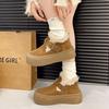 Merad Women's Large Size Soft Sole Autumn and Winter Warm Fur One Snow Boots Fluffy Lined Non-Slip Hiking Casual Sports Cotton Shoes Fur Shoes