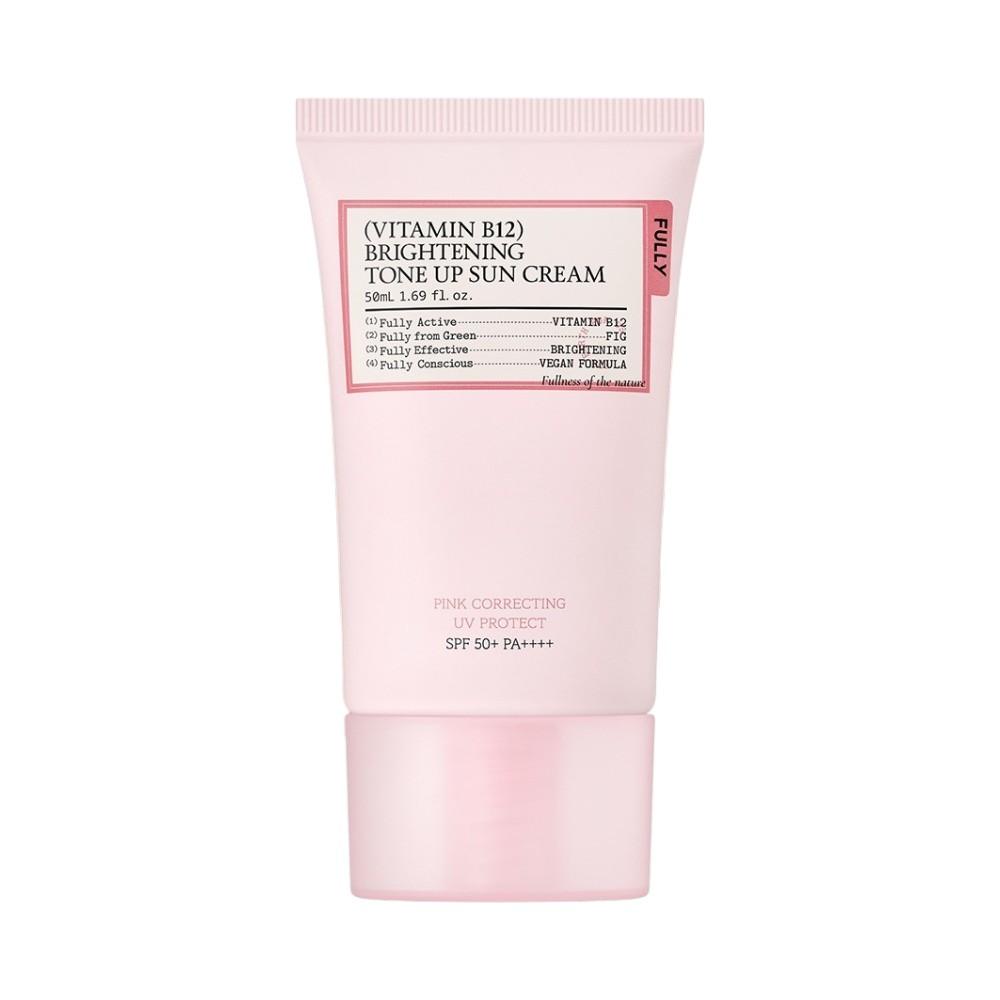 FULLY Vitamin B12 Brightening Pink Tone Up Sunscreen SPF50+ PA++++ 50ml