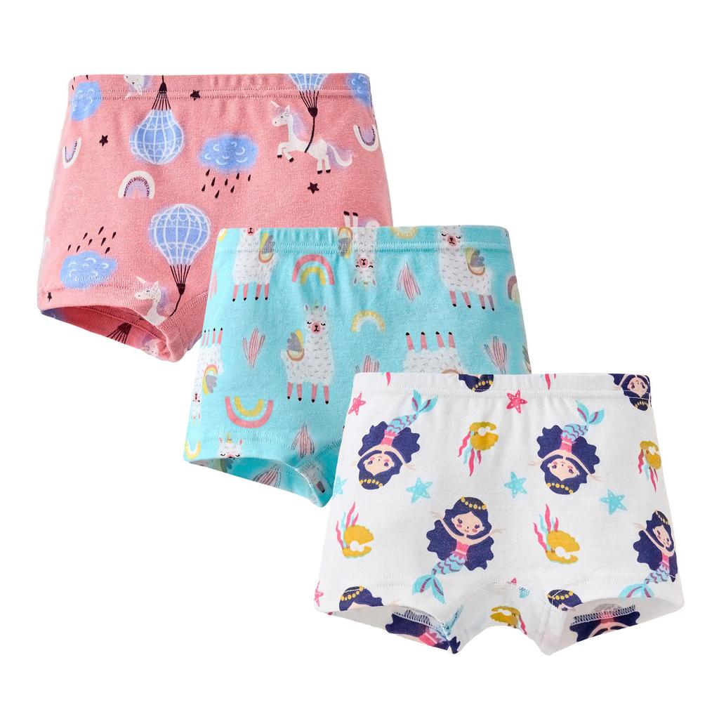 Girls' 100% Cotton Boxer Briefs - Toddler and Baby Underwear