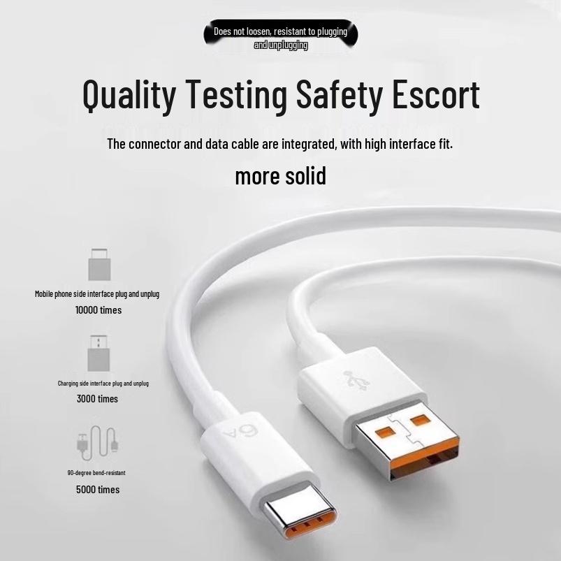 66W Fast Charger Head for Huawei 120W Honor 6A with Fast Flash Charging Cable