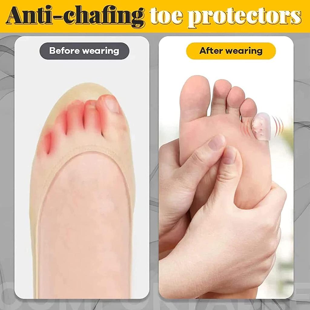 3-10PCs Toe Protector Soft Silicone Breathable Foot Corns Blisters Toe Cap Cover Foot Care Tool Anti-Friction Toe Separators