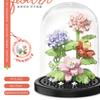 Blumenstrauß Bonsai Bausteine Künstliche Pflanze aus Kunststoff Staubschutz Mikromodell Dekoration Spielzeug für Kinder Geburtstagsgeschenk