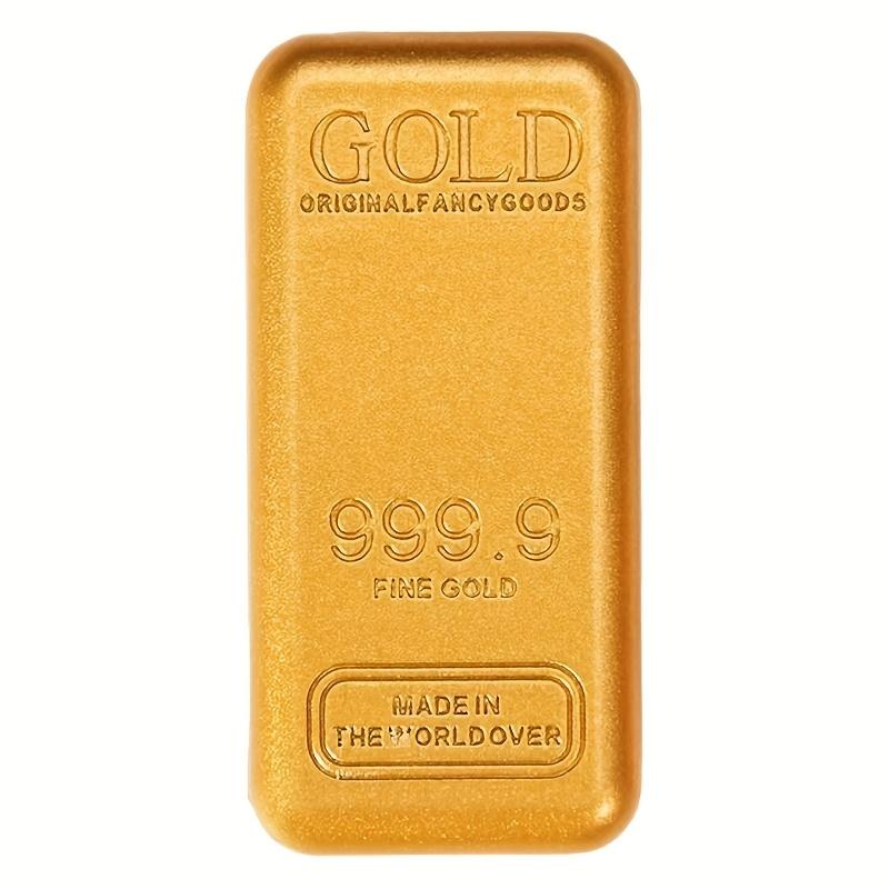 Golden Bar Decorative Ornament – Perfect Gift for Valentine’s Day, Thanksgiving & Christmas, Indoor/Outdoor Metal Prop for Home or Office Decor