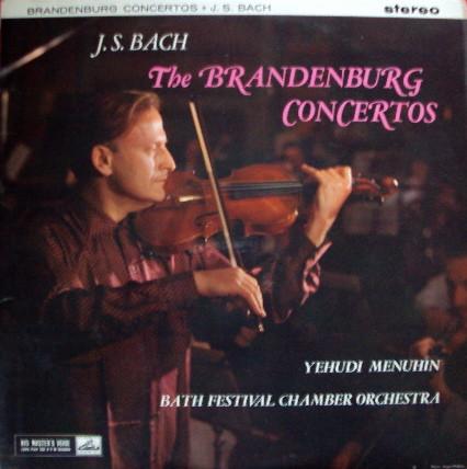 

LP Record JOHANN SEBASTIAN BACH YEHUDI MENU The Brandenburg Concertos ASD327 His Masters Vo UK Classical Used