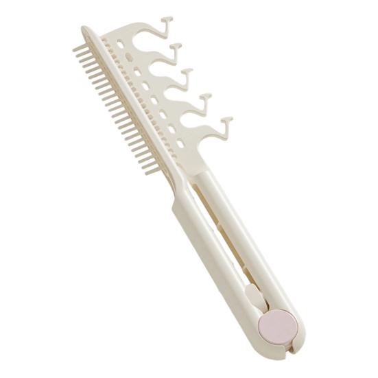 

2-In-1 Hair Comb with Long Handle V-shaped Fluffy Hair Comb Anti-static Thin Thick Curly Long Hair Comb Women Hair Styling Detangling Comb белый