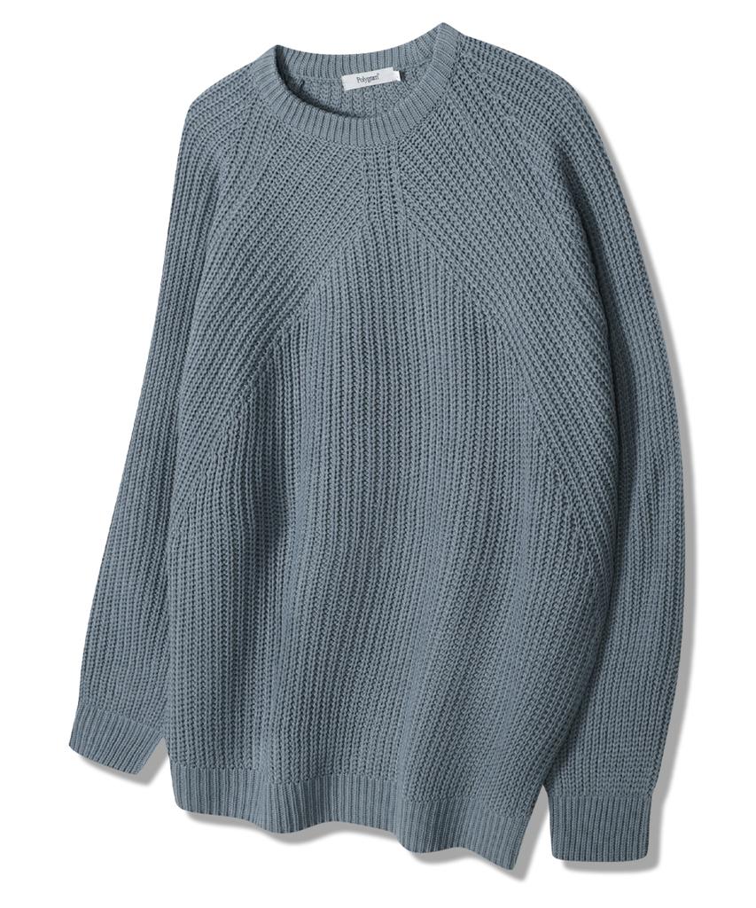 POLYGRAM Angle Raglan Round Knit - 6 Colors