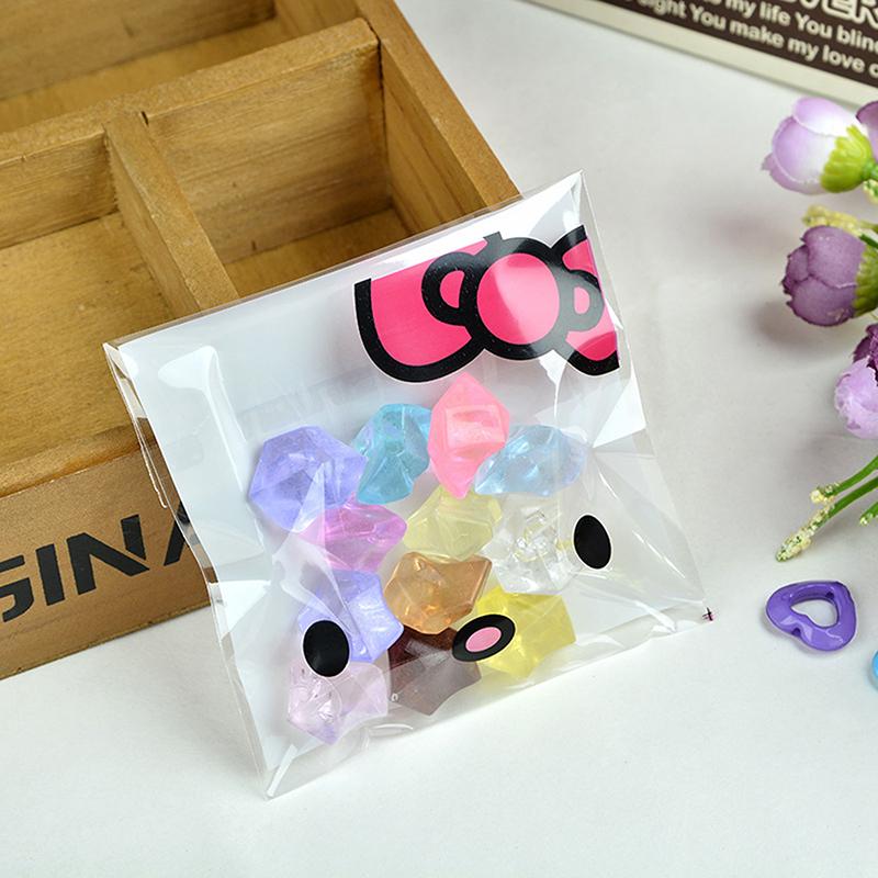 100Pcs Plastic Printed Storage Bag Hello Kitty Kawaii Cute Pochacco Sealed Bag Note Packaging Cartoon Self-Adhesive Gift Bag