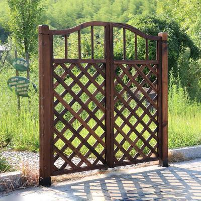 Karbonisiertes Retro-Antikorrosives Holzzaun Tor für Garten oder Hof