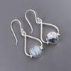 Dendritic Opal Gemstone 925 Sterling Silver Artisan Jewelry Women Earrings 1.80" EE-33-18