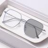 Metal-Frame Photochromic Anti-Blue Light Myopia Glasses Ultra-Lightweight Comfortable Eyeglasses Minus Diopter 0 To -4.0