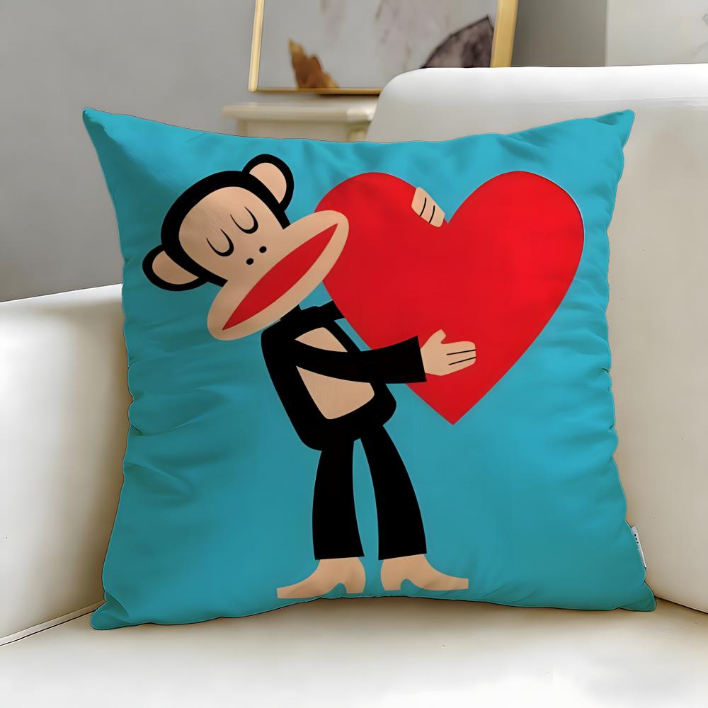classic brand Paul Frank Cushion Cover Soft  EasyWash Pillow Case  Versatile for Couch Bed Travel and Office