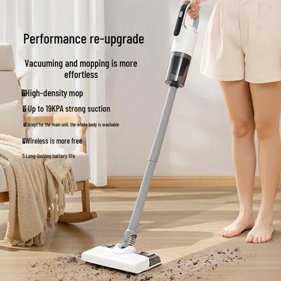 Aspirador e Mop Portátil Sem Fio: Sucção Poderosa, Remoção de Ácaros, Recarregável Tudo-Em-Um para Uso Doméstico