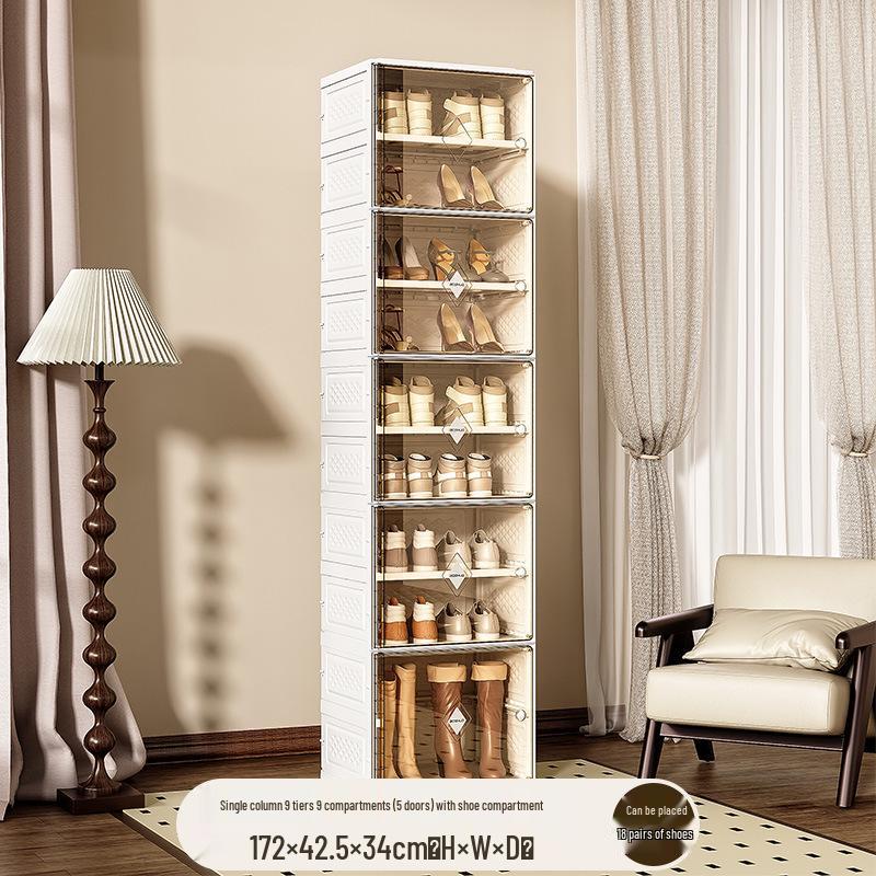Foldable Dustproof Shoe Storage Cabinet - No Installation Needed