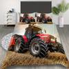 Tractor Pattern Quilt Cover Three-Piece Digital Printing Bedding Duvet Cover Kit