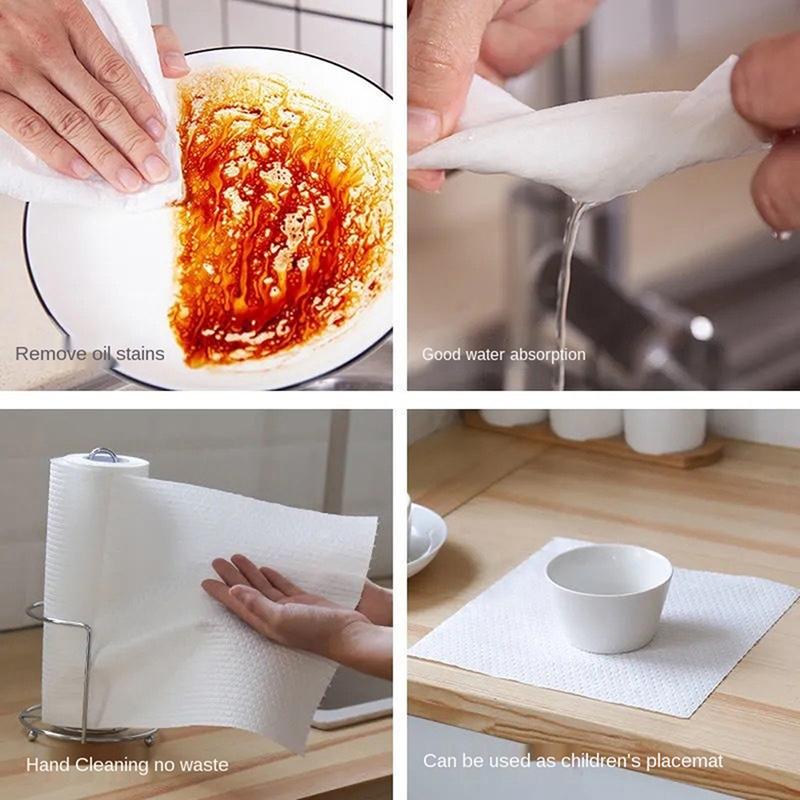 Kitchen Absorbent Non-Woven Dishwashing Cleaning Daily Necessities Scouring Pads