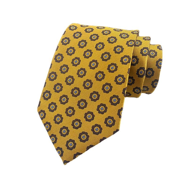 Cozy Up Módní pruhovaná pánská kostkovaná květinová kravata PaisleyTies na svatbu