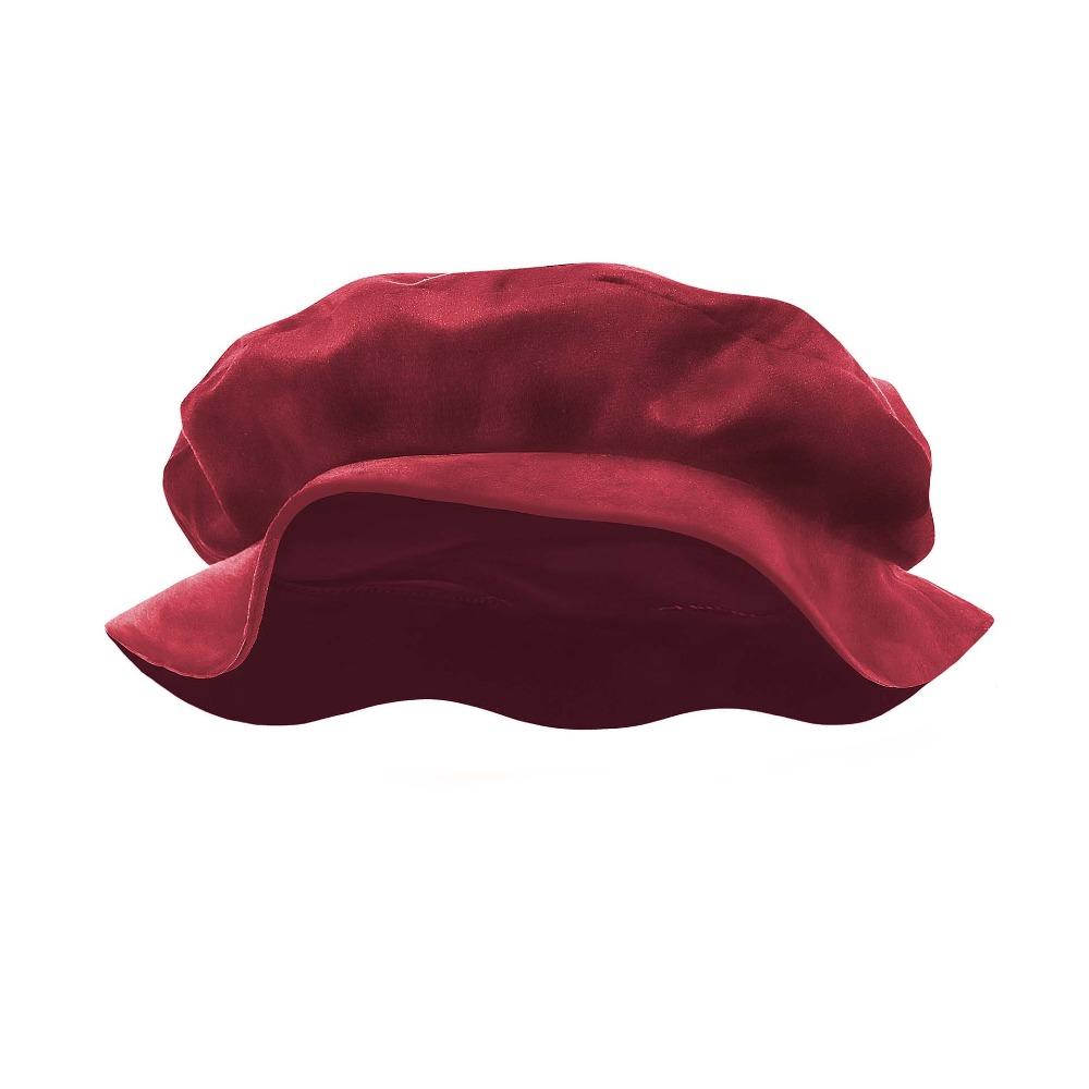 Soft Velvet Renaissance Beret Hat Faux Suede Mens Cosplay Cap Medieval Flat Cap Festival Gathering