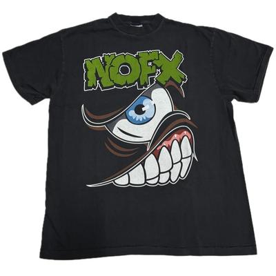 Maglietta Punk Rock USA NOFX Mons Tour 1994 Vintage Punto Singolo Uomo Donna Top STAMPA RIPRODOTTA