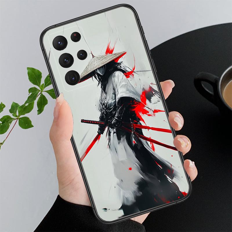 Japanese Samurai Sword Anime Phone Case For Samsung A17 A55 A16 A56 A35 A15 A53 A54 A33 A34 A25 A05S A52 A52S A07 A26 A06
