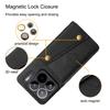 For Xiaomi 15S Pro Case with Card Slots Kickstand Leather + TPU Phone Cover