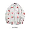 Men's Long-Sleeve Loose-Fit Shirt - Autumn/Summer Korean Style with Trendy Hong Kong Ins Print
