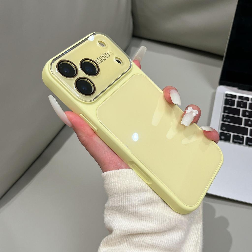 Premium Candy Color Glass Case for iPhone 16 Pro Max/17