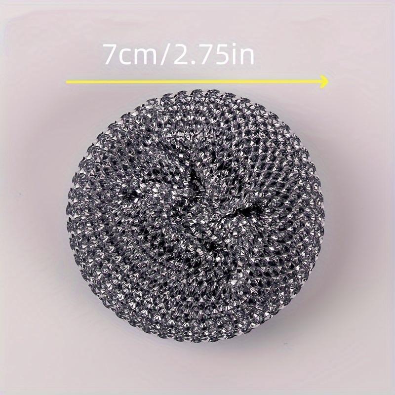 [Stainless Steel Scrub Sponges] Non-Scratch Stainless Steel Scrub Sponges with Ergonomic Handles | Durable Plastic & Metal Scrubbers for Pots