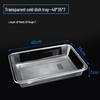 Rectangular Transparent Plastic Serving Tray