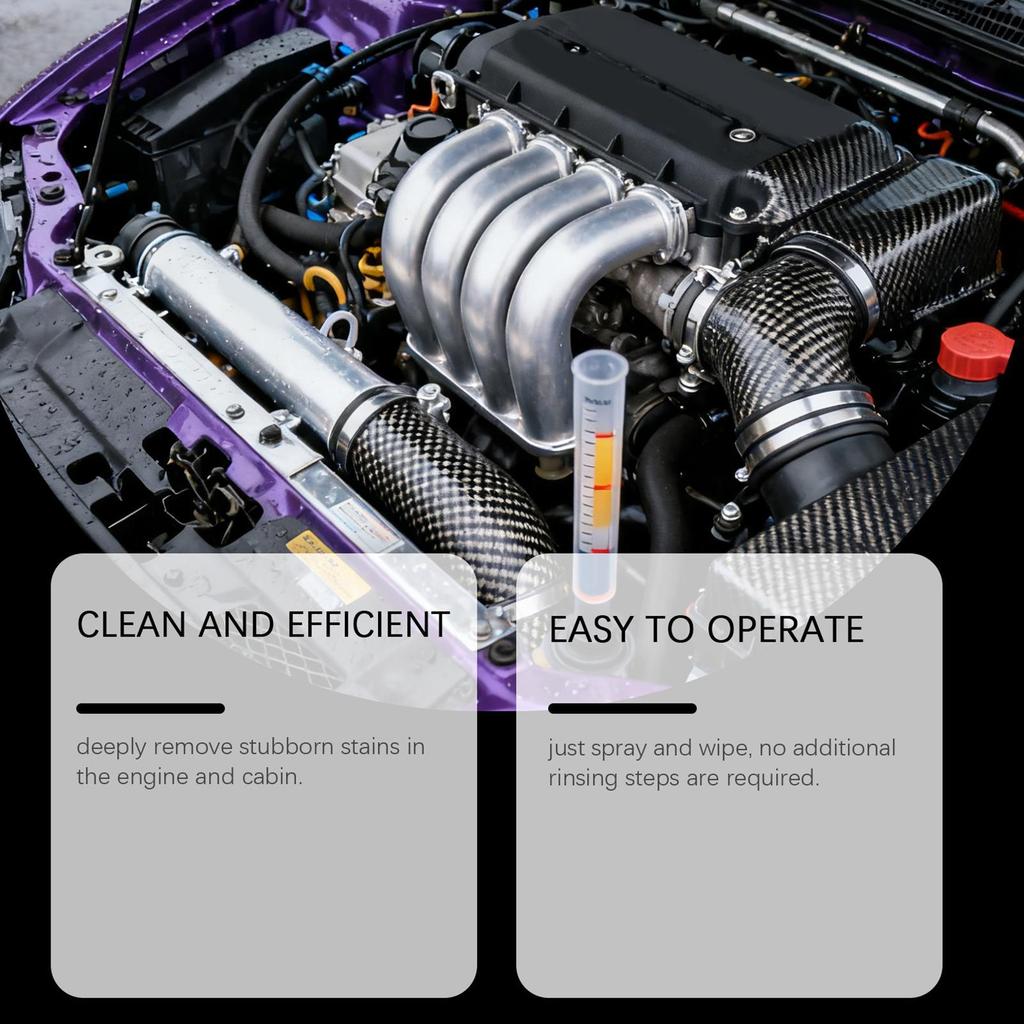 Engine Cleaner 100ml Portable Gentle Grime Cleaning Spray Car Engine Cleaner For Trailer RV Truck Automotive Sedan Pickup