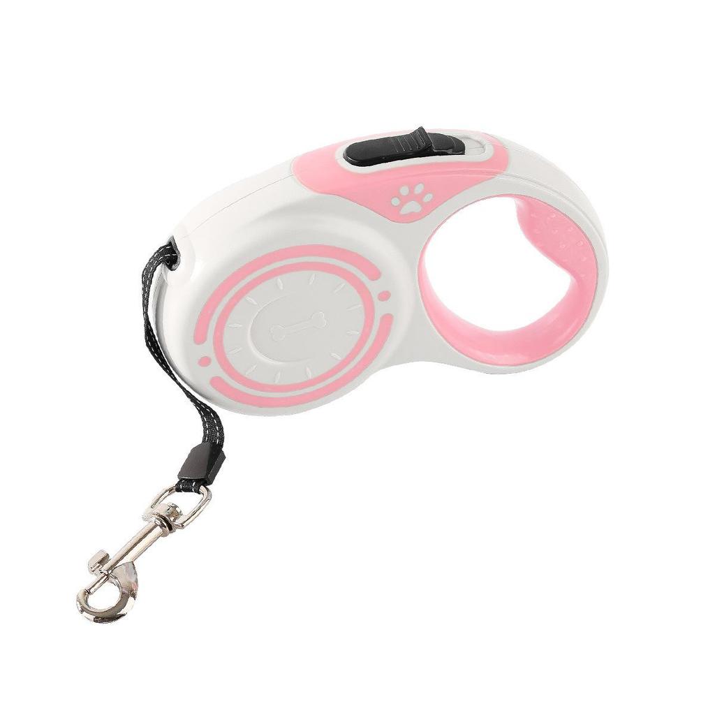 Coleira retrátil automática conveniente para cães: Passeie com seus cães pequenos e médios com facilidade!