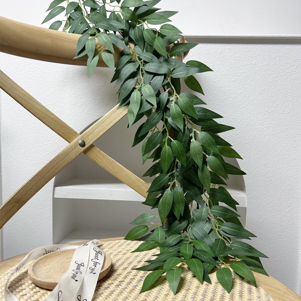 Simulated Green Plants, Jujube Leaves, Vines, Wall Hanging, Home Wedding Party Decoration, Artificial Willow Leaves And Vines Arrangement