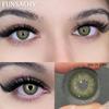 FUNSACHY Colored Contact Lenses Yearly Brown Lens for Eyes Makeup Beauty Green Color Lenses Fashion Grey Pupils Contacts 2Pcs